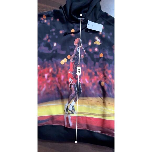 Nike Air Jordan Pullover Graphic Fleece Hoodie Black Sweater DC9610-010 M-L-XL - Picture 12 of 14